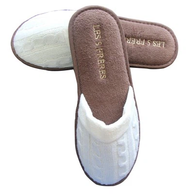 Ce 인증을 받은 Les 5 Freres 호텔의 흰색 친환경{0}}호텔 슬리퍼